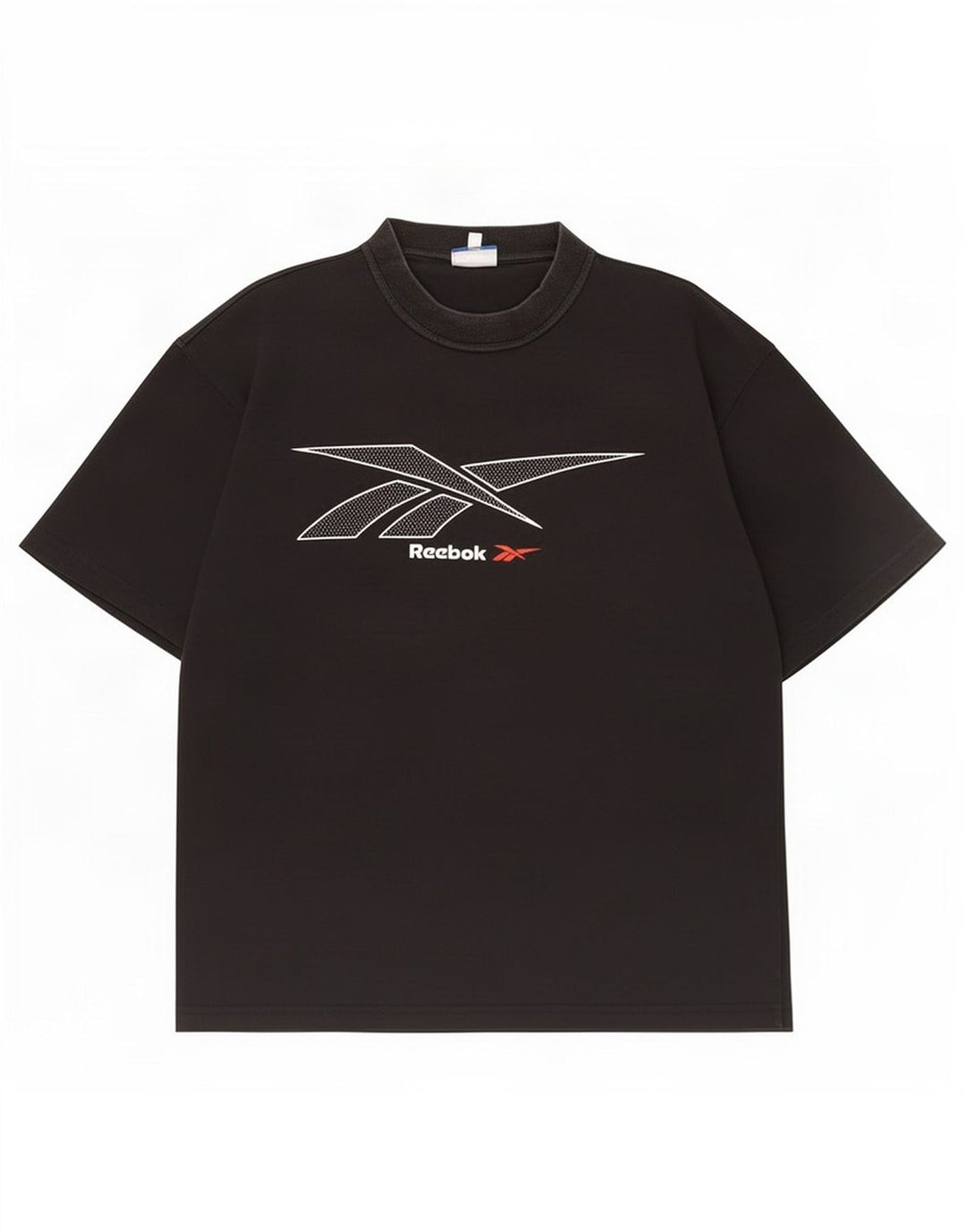 Ανδρικό γραφικό T-Shirt Reebok Top Μεσαίο μαύρο βαμβακερό