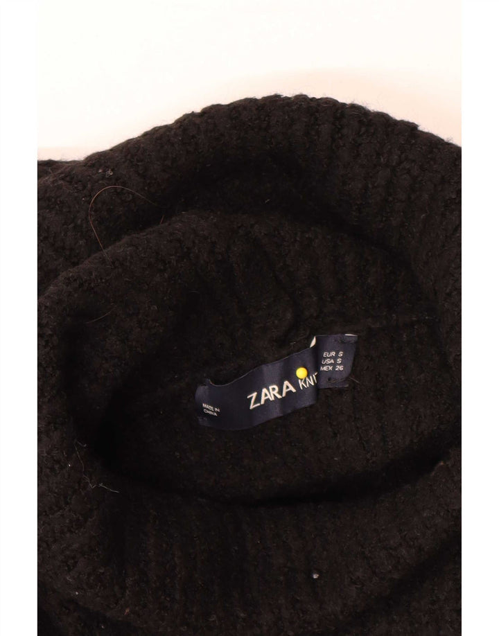 Zara γυναικείο πουλόβερ με ρολό λαιμόκοψη UK 10 μικρό ακρυλικό