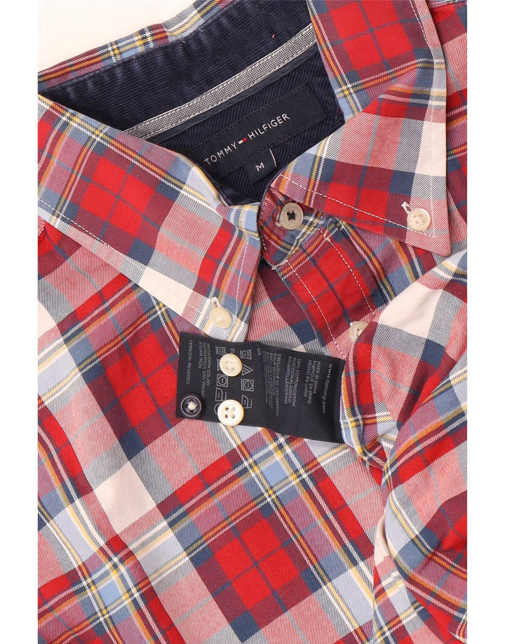 Ανδρικό πουκάμισο Tommy Hilfiger, μεσαίο κόκκινο βαμβακερό