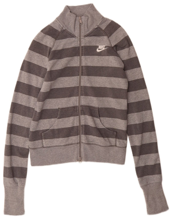 Γυναικεία αθλητική φόρμα Nike Top μπουφάν UK 8/10 Small Grey Ride Sports