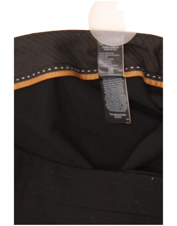 Marks & Spencer Γυναικεία Casual Παντελόνια UK 10 Small W30 L27 Black Classic