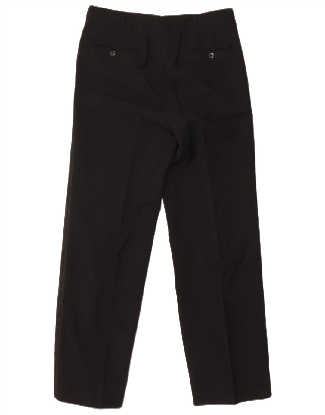 VINTAGE Ανδρικό σετ 1 κουμπιού 2 τεμαχίων IT 46 Small W29 L29 Μαύρο μαλλί