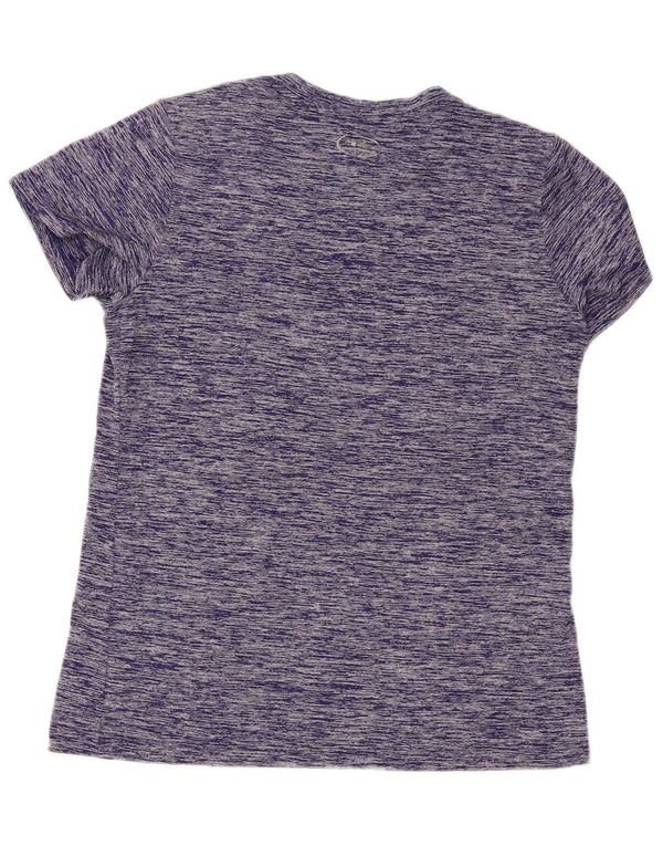 Under Armour Γυναικείο T-Shirt Top UK 12 Medium Purple Flecked