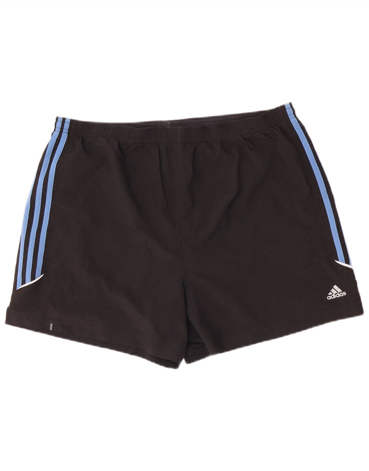 Ανδρικό αθλητικό σορτς Adidas με μεγάλο μαύρο χρώμα πολυεστέρα