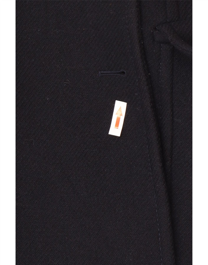 Zara Γυναικείο Παλτό UK 16 Large Navy Blue Wool