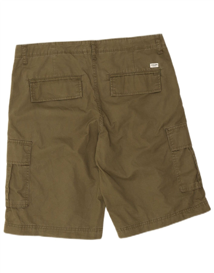Jack & Jones Ανδρικό σορτς Cargo Medium W34 Χακί βαμβακερό