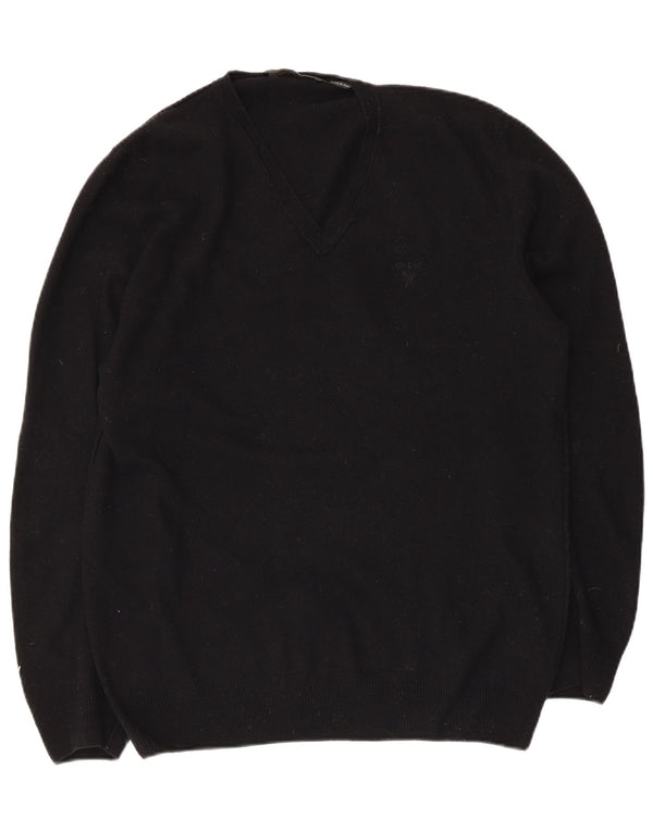 Guess By Marciano Γυναικείο πουλόβερ με λαιμόκοψη με V λαιμόκοψη UK 18 XL μαύρο μαλλί