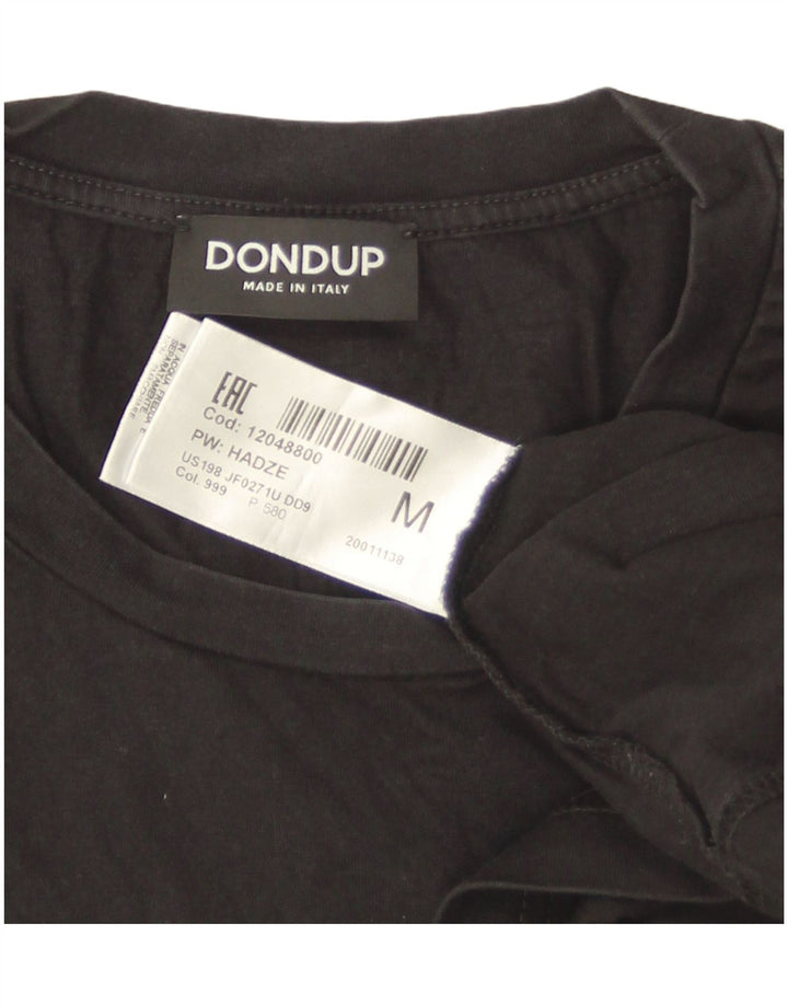 Ανδρικό T-Shirt Dondup Top Μεσαίο μαύρο βαμβακερό