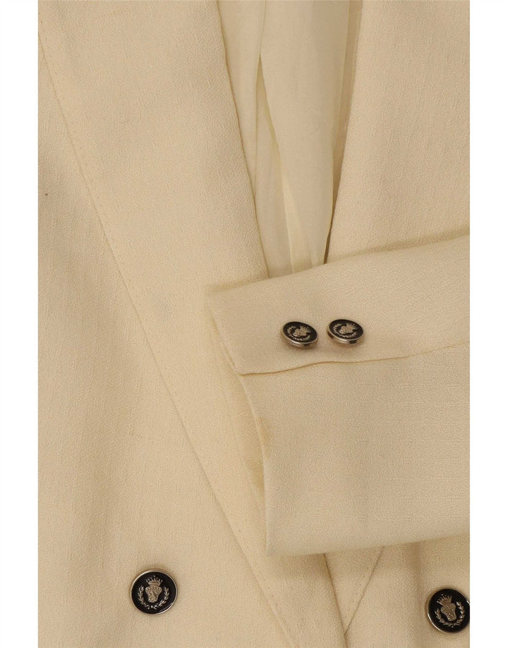 Cody Γυναικείο Μπλέιζερ Διπλό Μπουφάν IT 40 Small Off White
