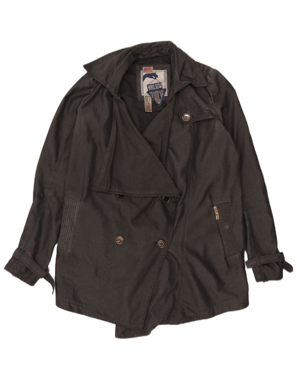 KHUJO Γυναικεία καμπαρντίνα Oversized UK 10 Small Black Polyester