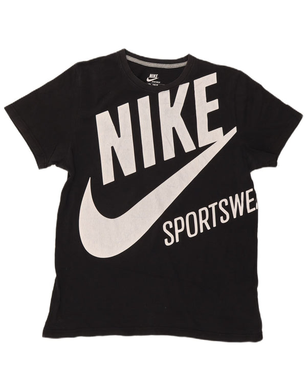 Ανδρικό γραφικό μπλουζάκι Nike Slim Fit Top 2XL μαύρο βαμβακερό