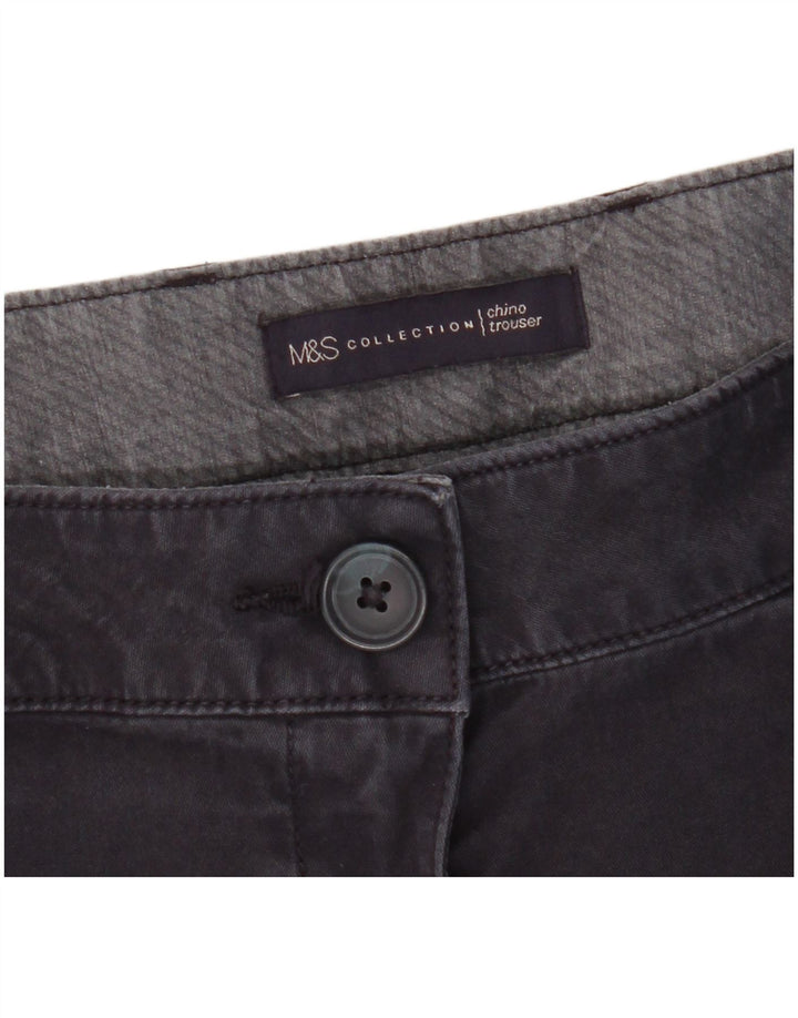 Marks & Spencer Γυναικείο ίσιο παντελόνι Chino W38 L28 Navy Blue
