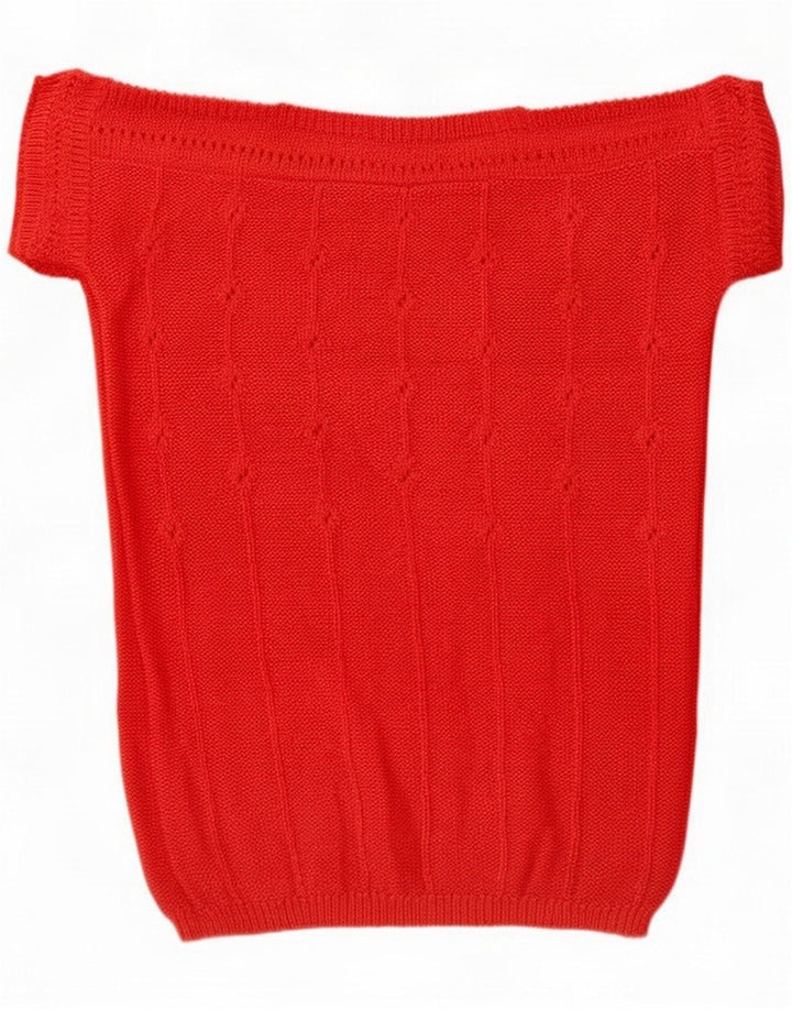 Vintage γυναικεία πουλόβερ μπλούζα Top 10 Small Red