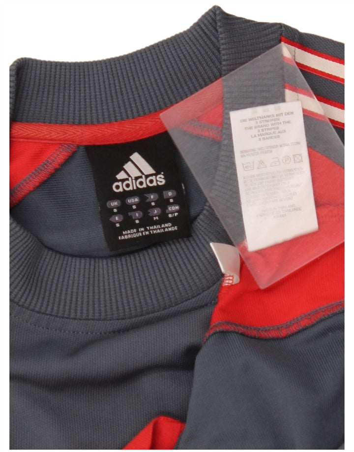 Ανδρικό T-Shirt ADIDAS Top Small Grey Colourblock Polyester