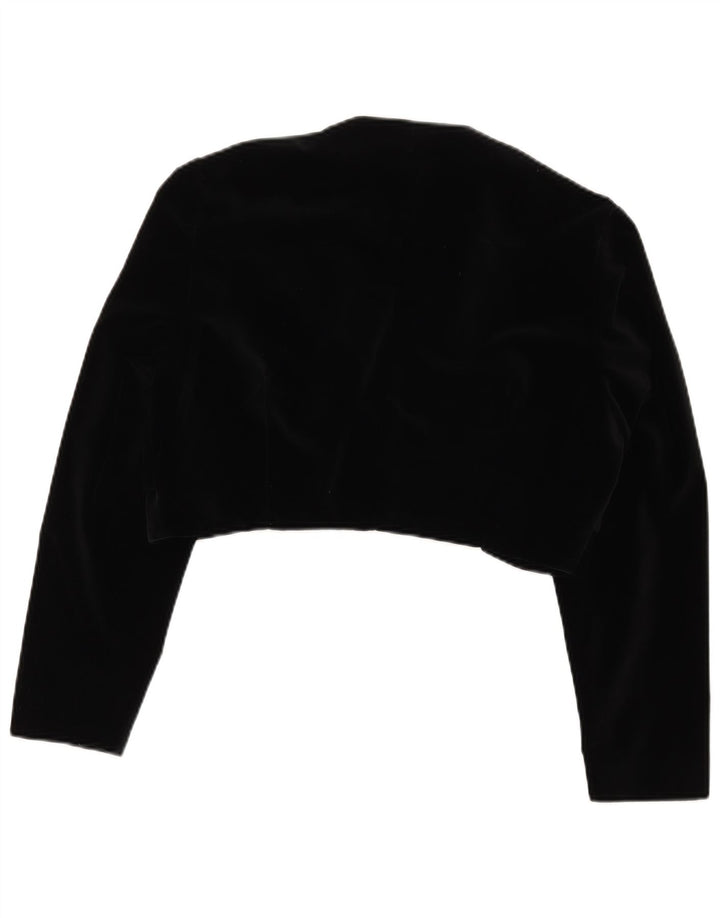 Vintage Γυναικείο μπουφάν Bolero IT 48 XL Μαύρο Βαμβακερό