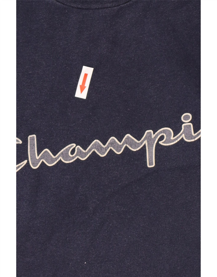 Ανδρικό γραφικό μπλουζάκι Champion Top Medium Navy Blue βαμβακερό