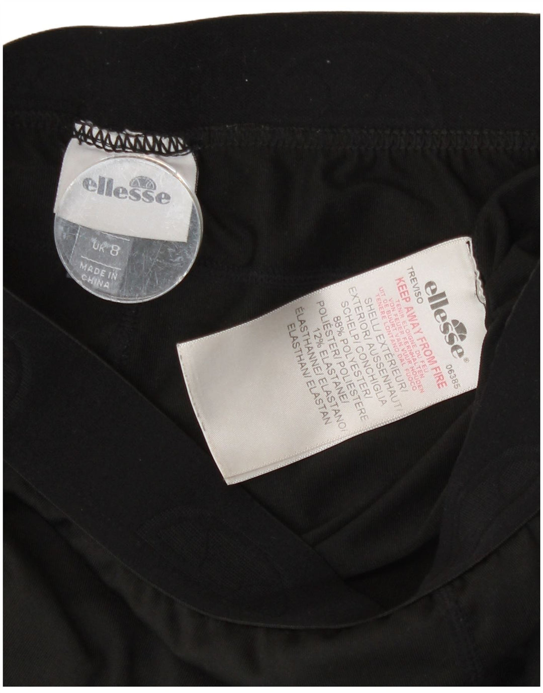 Ellesse Γυναικεία Κολάν UK 8 Small Black Polyester