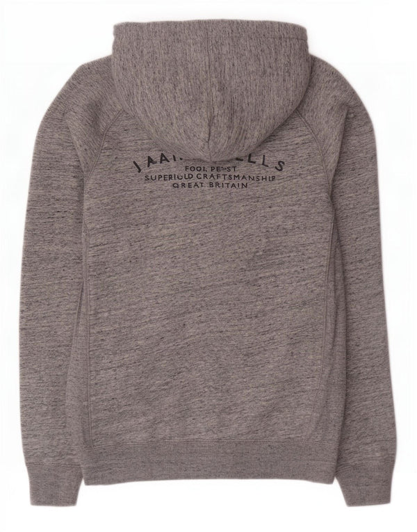 Ανδρικό πουλόβερ με κουκούλα με φερμουάρ Jack Wills, βαμβακερό μικρό γκρι