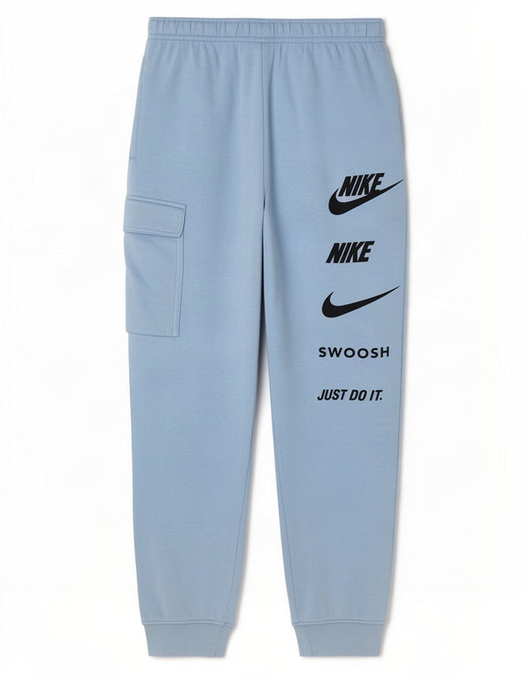 Ανδρικές φόρμες Nike Swoosh Graphic Cargo Παντελόνια Joggers Medium Blue