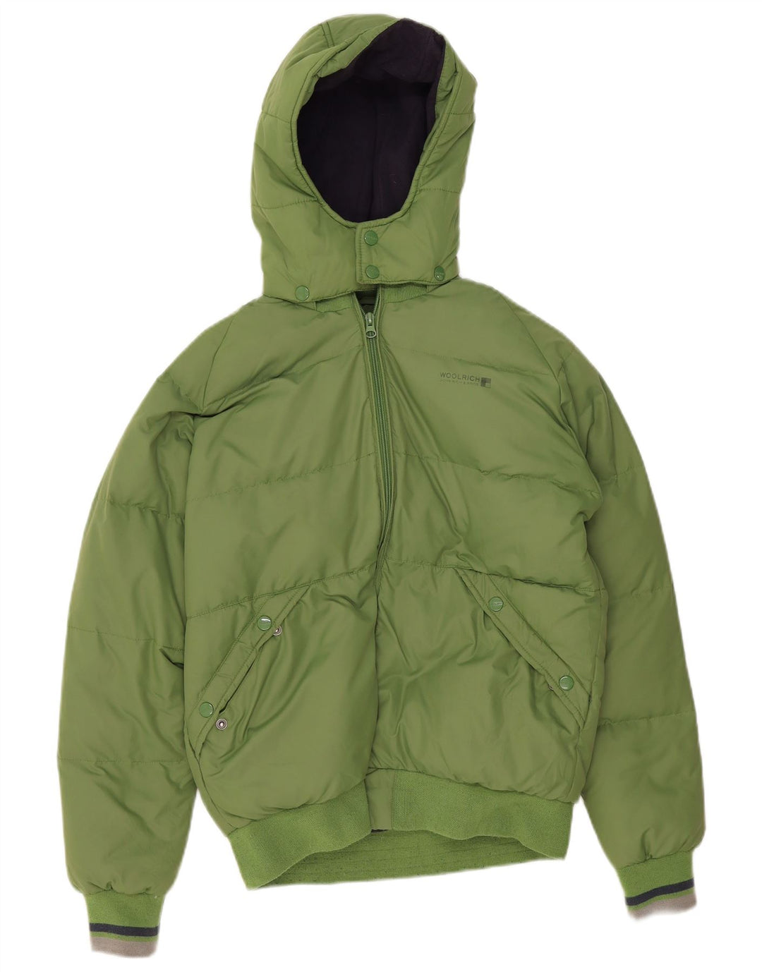 Woolrich Boys Graphic Hooded Jacket με επένδυση 13-14 Years Green