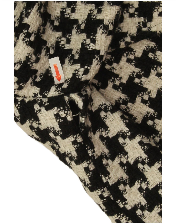 Koton Γυναικείο Πανωφόρι UK 10 Small Black Houndstooth Wool