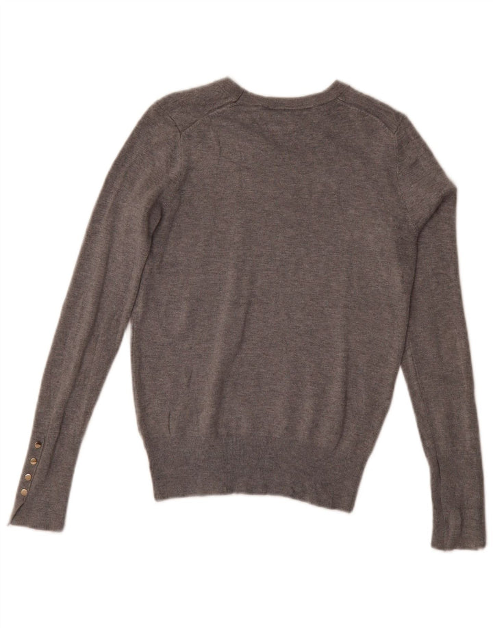 Zara Γυναικείο πουλόβερ με λαιμόκαυστο UK 12 Medium Grey