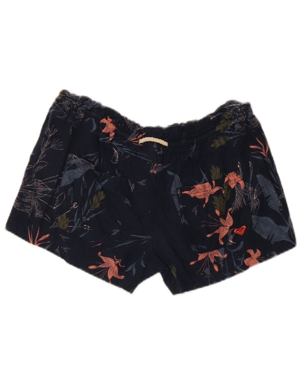 Roxy Γυναικείο Casual σορτς Small W27 Navy Blue Floral Flax