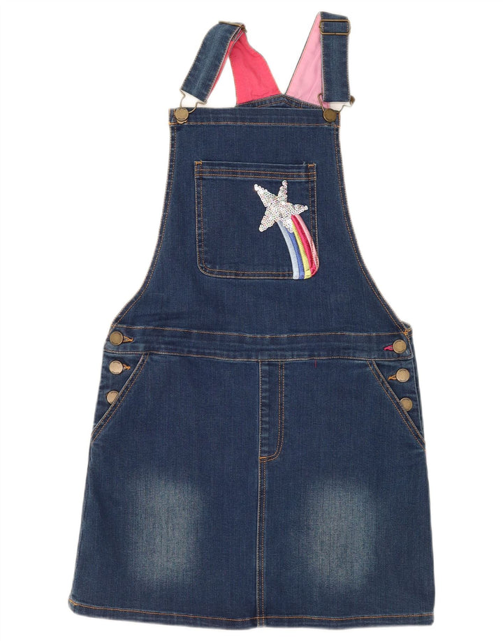 JOULES Girls Denim Dungaree Φόρεμα 11-12 ετών Μπλε βαμβακερό