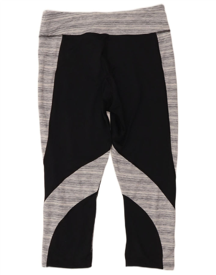 Champion γυναικεία κολάν Capri UK 18 XL Μαύρο ριγέ πολυεστέρα