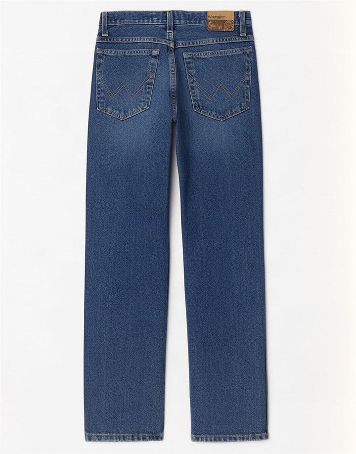 Ανδρικό τζιν κανονικό ίσιο Wrangler W30 L30 Μπλε βαμβακερό