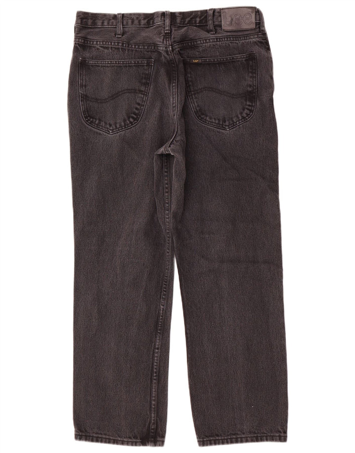 Lee Mens Brooklyn Comfort Straight Jeans W38 L30 Γκρι βαμβακερό
