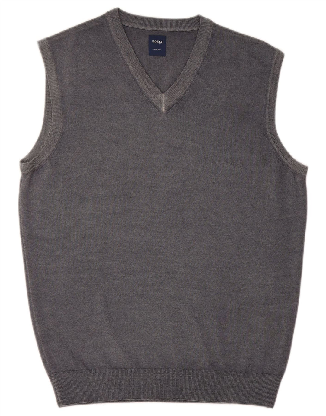 Ανδρικό γιλέκο Boggi Tank Top Μεσαίο γκρι νέο μαλλί