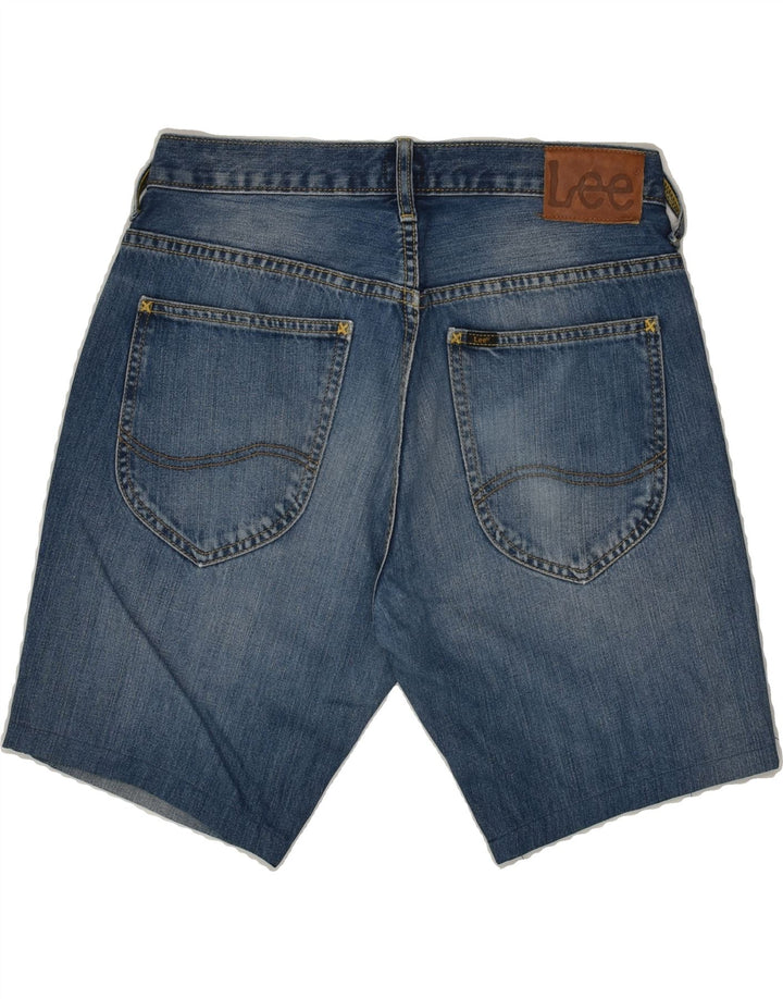 LEE Mens Denim Shorts W31 Medium Blue Cotton | Vintage Lee | Thrift | Second-Hand Lee | Used Clothing | Messina Hembry 
