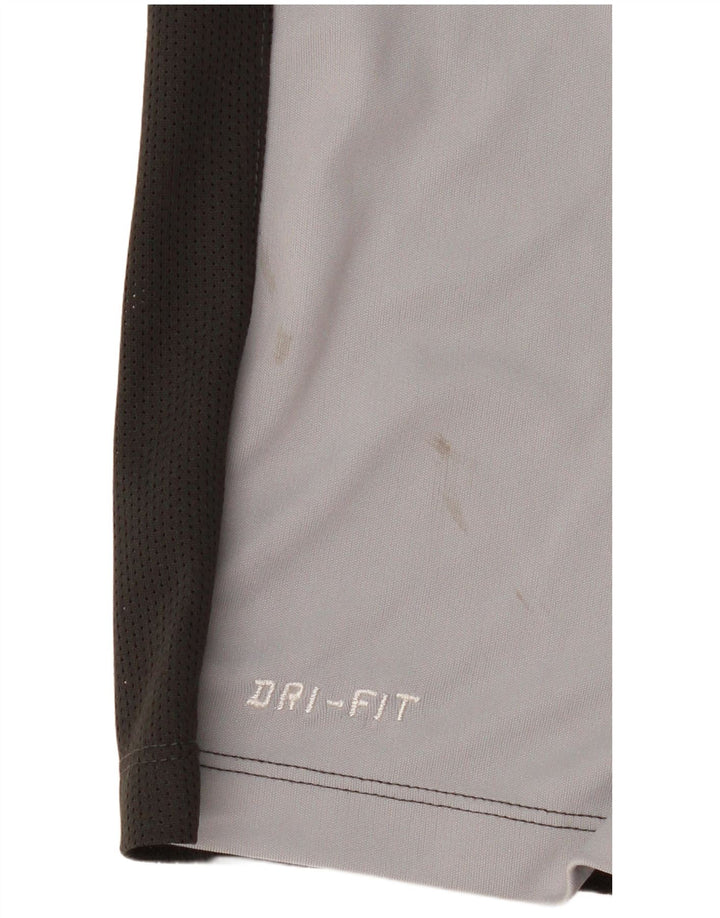 Ανδρικό T-Shirt Nike Dri Fit Top Large Grey Colourblock Πολυεστέρας