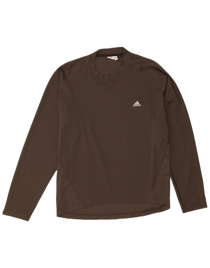 Adidas Ανδρικό μακρυμάνικο XL Χακί Πολυεστέρας