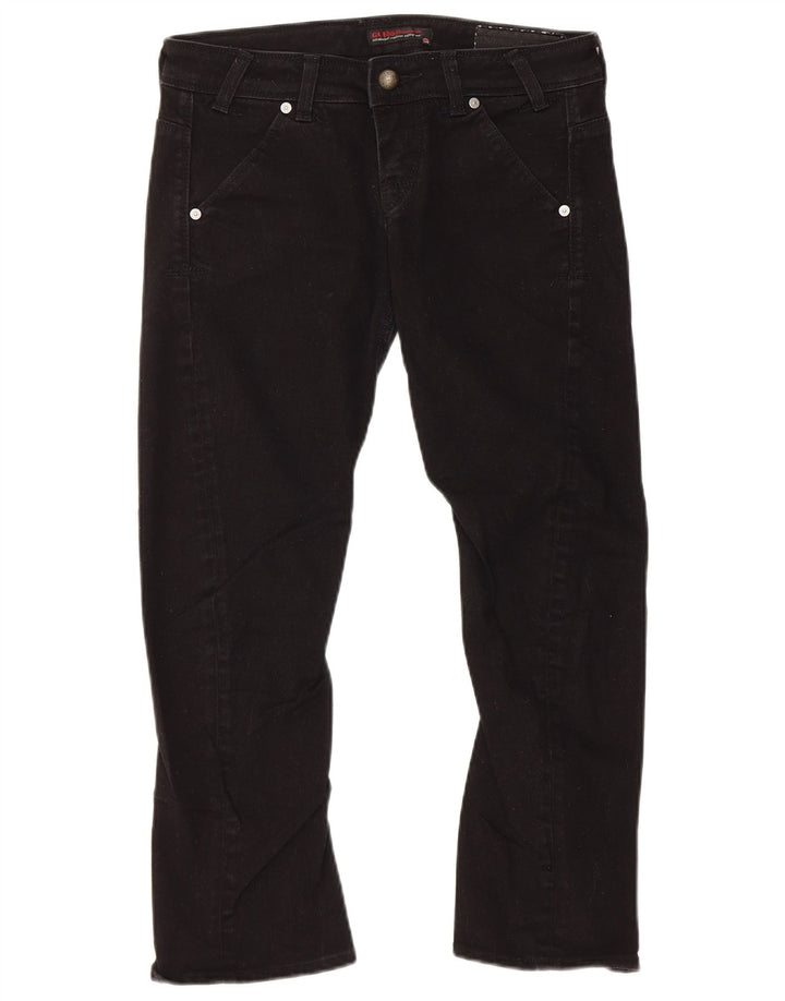 Guess Γυναικείο Cropped Jeans W28 L23 Μαύρο βαμβακερό