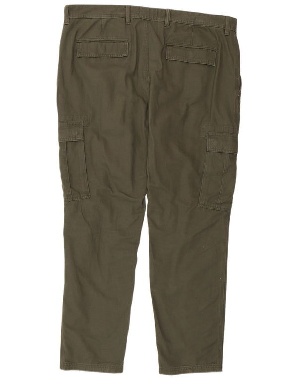 MARKS & SPENCER Ανδρικό λεπτό παντελόνι Cargo W40 L31 Χακί βαμβακερό