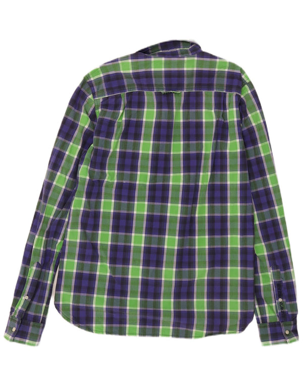 Ανδρικό πουκάμισο Superdry Large Green Check Cotton
