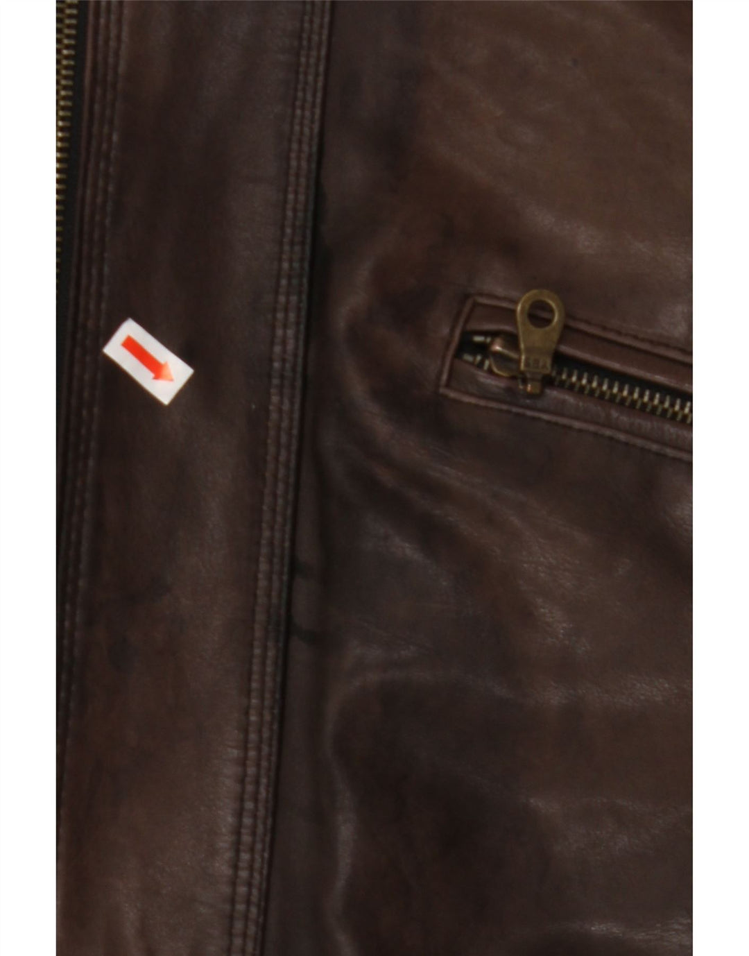 VINTAGE Ανδρικό Δερμάτινο Μπουφάν IT 50 Μεγάλο Καφέ Δερμάτινο