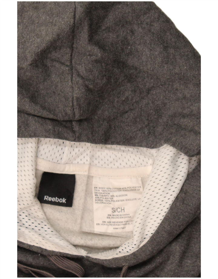 Ανδρικό γραφικό Reebok Hoodie Jumper Μικρό Γκρι Βαμβακερό