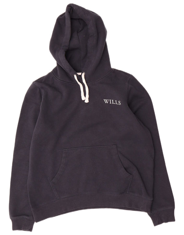 Jack Wills Γυναικείο Hoodie Jumper UK 16 Large Navy Blue Cotton