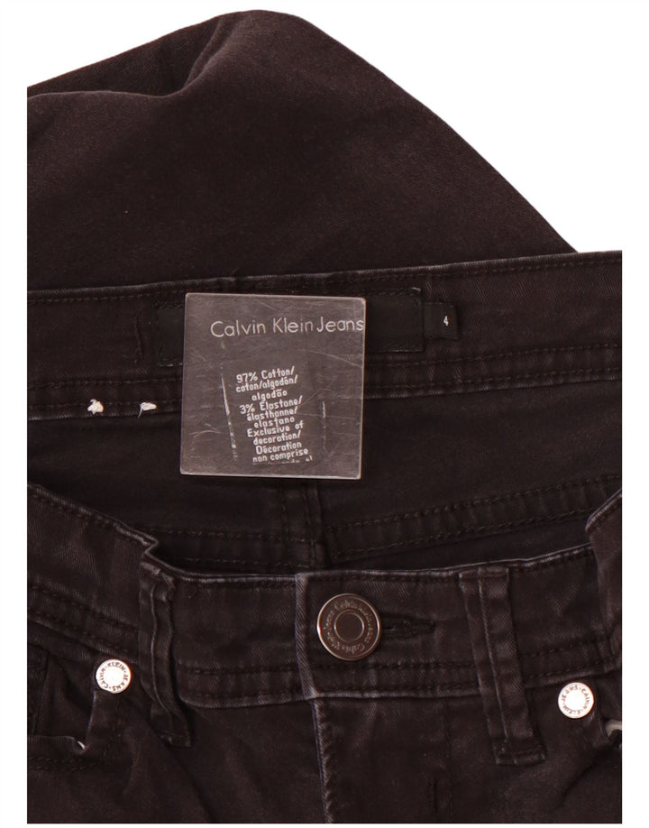 Calvin Klein Γυναικείο Crop Slim Jeans US 4 Small W28 L26 μαύρο βαμβακερό