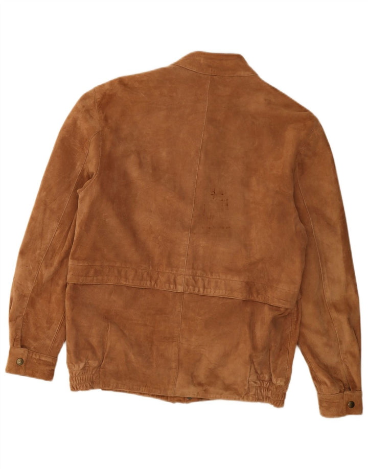 Vintage Γυναικείο Suede Jacket IT 48 XL Beige Leather