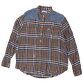Γυναικείο πουκάμισο Lee Flannel UK 16 Μεγάλη γκρι καρό βισκόζη