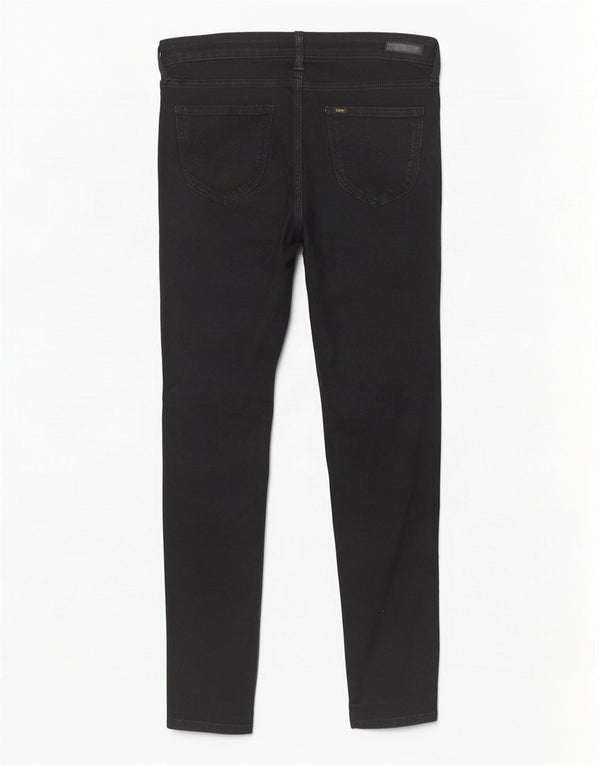 Lee Womens Scarlett Skinny Jeans W29 L27 Μαύρο βαμβακερό