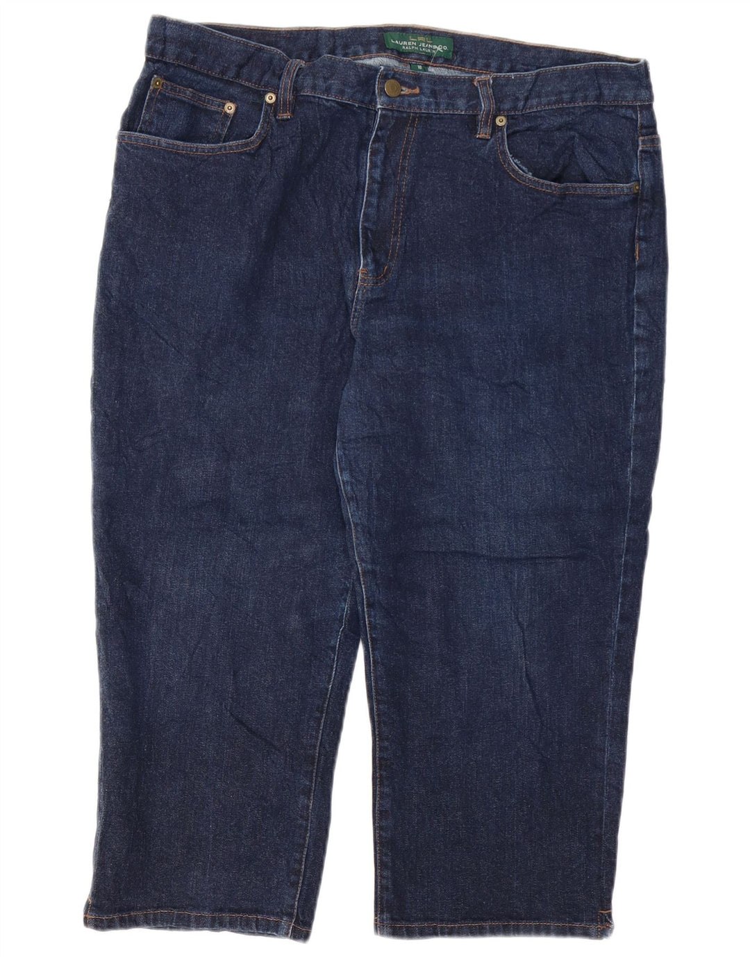 RALPH LAUREN Γυναικείο Capri Jeans US 16 2XL W38 L21 Navy Blue Cotton