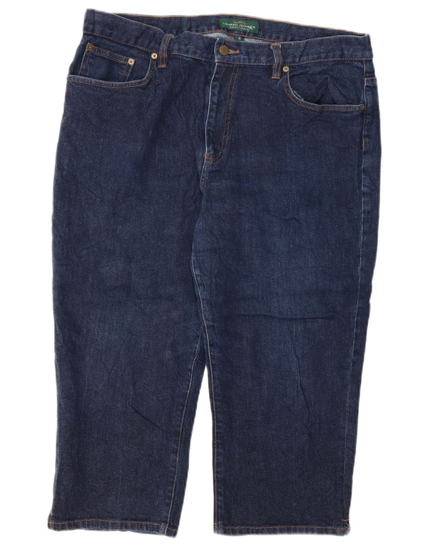 RALPH LAUREN Γυναικείο Capri Jeans US 16 2XL W38 L21 Navy Blue Cotton