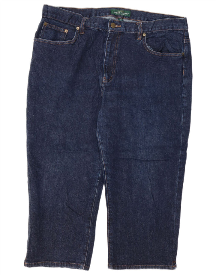 RALPH LAUREN Γυναικείο Capri Jeans US 16 2XL W38 L21 Navy Blue Cotton