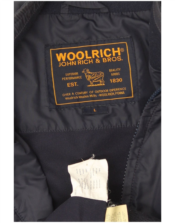 Ανδρικό μπουφάν Woolrich Windbreaker UK 40 Large Navy Blue Nylon