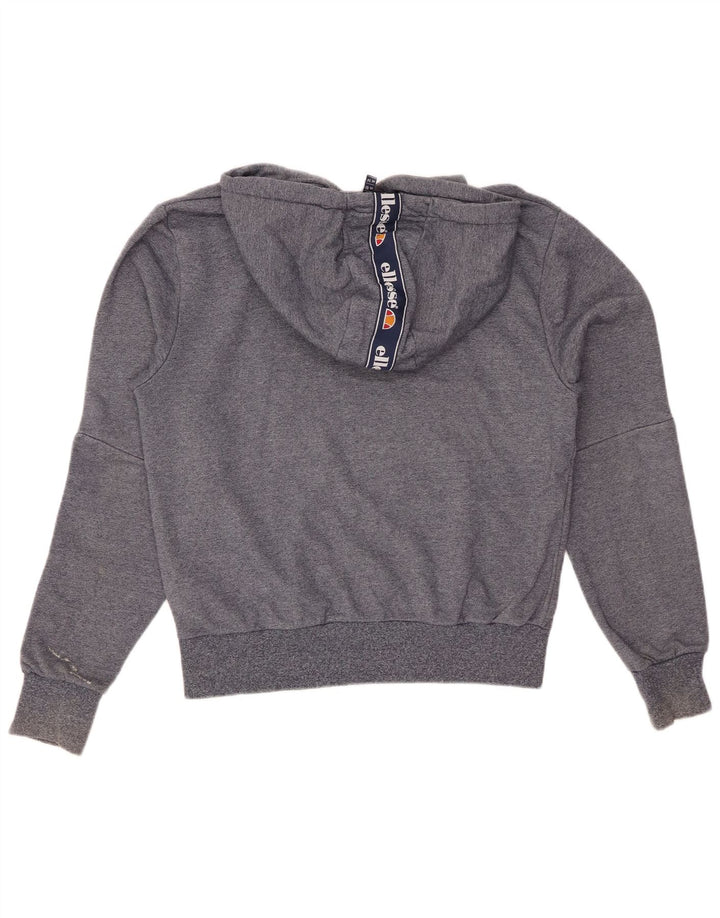 ELLESSE Γυναικεία γραφικά κουκούλα UK 14 Large Navy Blue Colourblock